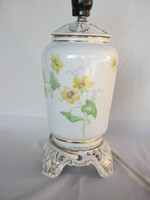 Drasche porcelain yellow floral lamp base lamp