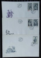 CSf2661-5 /  Csehszlovákia 1982 Zenetémájú metszetek bélyegsor FDC-n