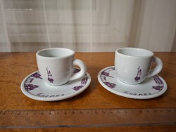 Bialetti Florence Porcelain Espresso Cup Set for 2
