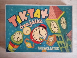 Retró Tik-tak órajáték RITKA társasjáték hiánytalan