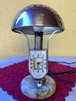 MOFÉM mushroom art deco desk lamp with working clock.