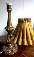 Biedermeier Gold-Plated Wooden Table Lamp