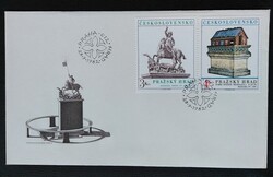 CSf2675-6 /  Csehszlovákia 1982 A Prágai Vár bélyegsor FDC-n