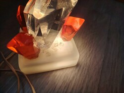 Retro Szovjet kristàly hangulatlàmpa Lucite/Plexi èjszakai fèny1970/80 ás èvek