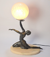 Beautiful Classic French Style - Art Deco, Female Figure Table Lamp