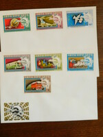 FDC pár 1974. 100 éves az Egyetemes Postaegyesület (UPU) (II.) bélyegsorral