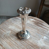 Magnificent old silver-plated vase (14.2x6.3 cm)