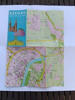 Szeged City Map 1980 Downtown Cartographia Budapest 620023-04 ISBN 9633501512