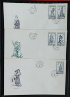 CSf2651-5 /  Csehszlovákia 1982 Cseh városok címerei bélyegsor FDC-n