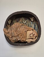Vertel Andrea kerámia falikép, 25 cm