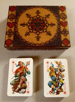Vintage DOUBLE Deck Rokoko French Playing Cards with Floral Design
