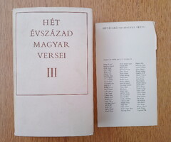 Hét évszázad magyar versei III