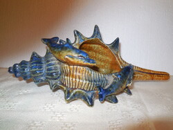 Porcelán tengeri csiga  , akvárium dísz , 28 cm