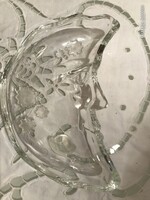 Serving Plate - Moon - Glass - 17 x 13 x 4 cm - Thick - German - Perfect Condition