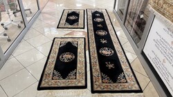 4530 Kínai Peking mintás kézi gyapjú perzsa szőnyeg szett 70x340+3X70X140CM