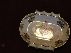 Herendi porcelán Viktória mintás hamutál. Jelzése: 7793/VBO. Vanneki!