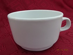 Alföldi porcelán fehér leveses csésze, átmérője 10 cm. Vanneki!