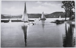 Képeslap, Balatonföldvár 1970, üdvözlő, vitorlás (P15)