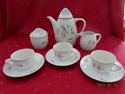 Granite porcelain tea set, antique, for three. He has! Jokai