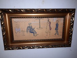 Old painting with Faragó signature, 