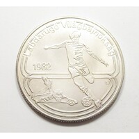 Magyarország,100 forint 1982 - Labdarúgó Világbajnokság aUNC+ nikkel