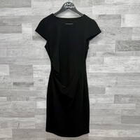Vero Moda oldal húzott fekete elegáns női ruha M