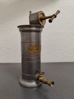 19th century French gynecological irrigation device – marked pewter and copper, rare collector's item