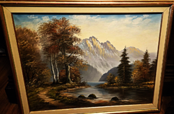 2Tátrai táj" szignóval É stílussal Telepiy Károly, csodálatos60x80 olaj vásznon
