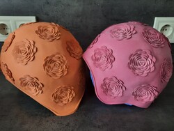 2 pcs Retro Floral Women's Bathing Caps – Size 56 and 58