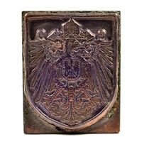 ANTIK NÉMET BIRODALMI HIVATALOS BRONZ PECSÉTNYOMÓ SORSZÁMMAL – NÉMET CSÁSZÁRSÁG, cca. 1889–1918