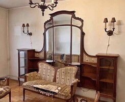 Károly Lingel Mirror and Cabinets! With Copper Seal!