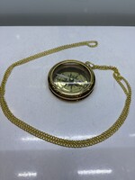 Copper Compass with Chain