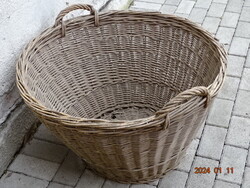 Large Old Woven Basket with Handles - 78 CM!!!