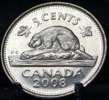 Kanada 5 cent, 2008 F01G2