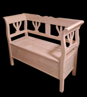 Chest box, bench, seat, lift-up chest 120 cm