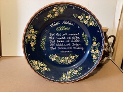 Home Blessing - János Szénási HMVHely wall plate 33.5 cm