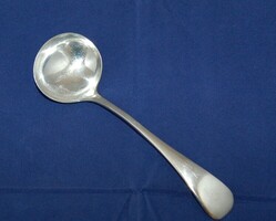 Antique Solid Silver 925 English Small Spoon / Sauce Spoon (79 g / 20 cm)