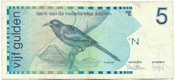 5 gulden 1986 Holland Antillák Curacao