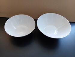 Arany szélű bordás , fehér porcelán tálak, Seltmann Weiden  Bavaria , egyben eladók