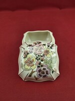 Zsolnay Flower Pattern Glaze Crackled Candy Box 10 x 10 cm