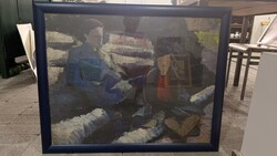 Börzsönyi Kollarits Ferenc olajfestménye - Kettesben