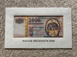 Magyar Millenium 2000 Forintos Bankjegy, Eredeti Csomagolásban