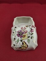 Zsolnay Butterfly Pattern Porcelain Candy Box 10 x 10 cm