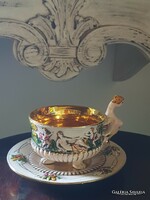 Capodimonte teás csésze és csészealj