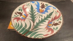 Hollóházi 1800s Hand-Painted Wall Plate 582