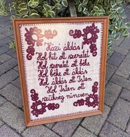 House Blessing Wall Art in Wooden Frame (50x39 cm)