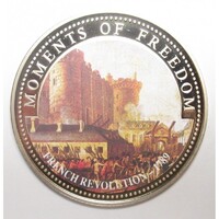 Libéria,10 dollars 2001 PP - A szabadság pillanatai - Francia forradalom - 1789 UNC nikkel