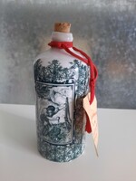 Vintage Altenkunstadt Bavaria porcelán pálinkás palack – eredeti címkével