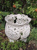 Kerti alumínium virágtartó, kaspó, 24 cm