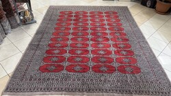 4404 LEÁRAZÁS !!!! PAKISZTÁNI YAMUD KÉZI GYAPJÚ PERZSA SZŐNYEG 260X330CM